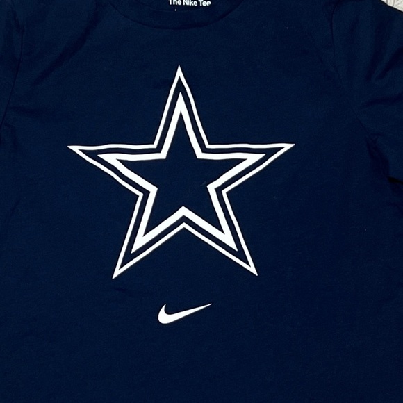 Dallas Cowboys The Nike Tee Blue Womens Crewneck Sports Athletic Tshirt - Picture 2 of 3